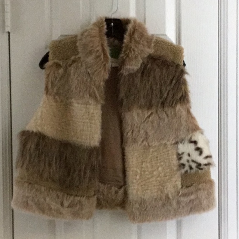 Anthropologie Faux Fur Vest